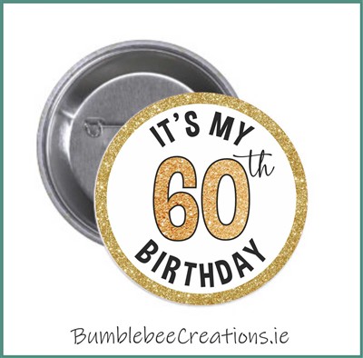 Foil Gold Birthday Badge